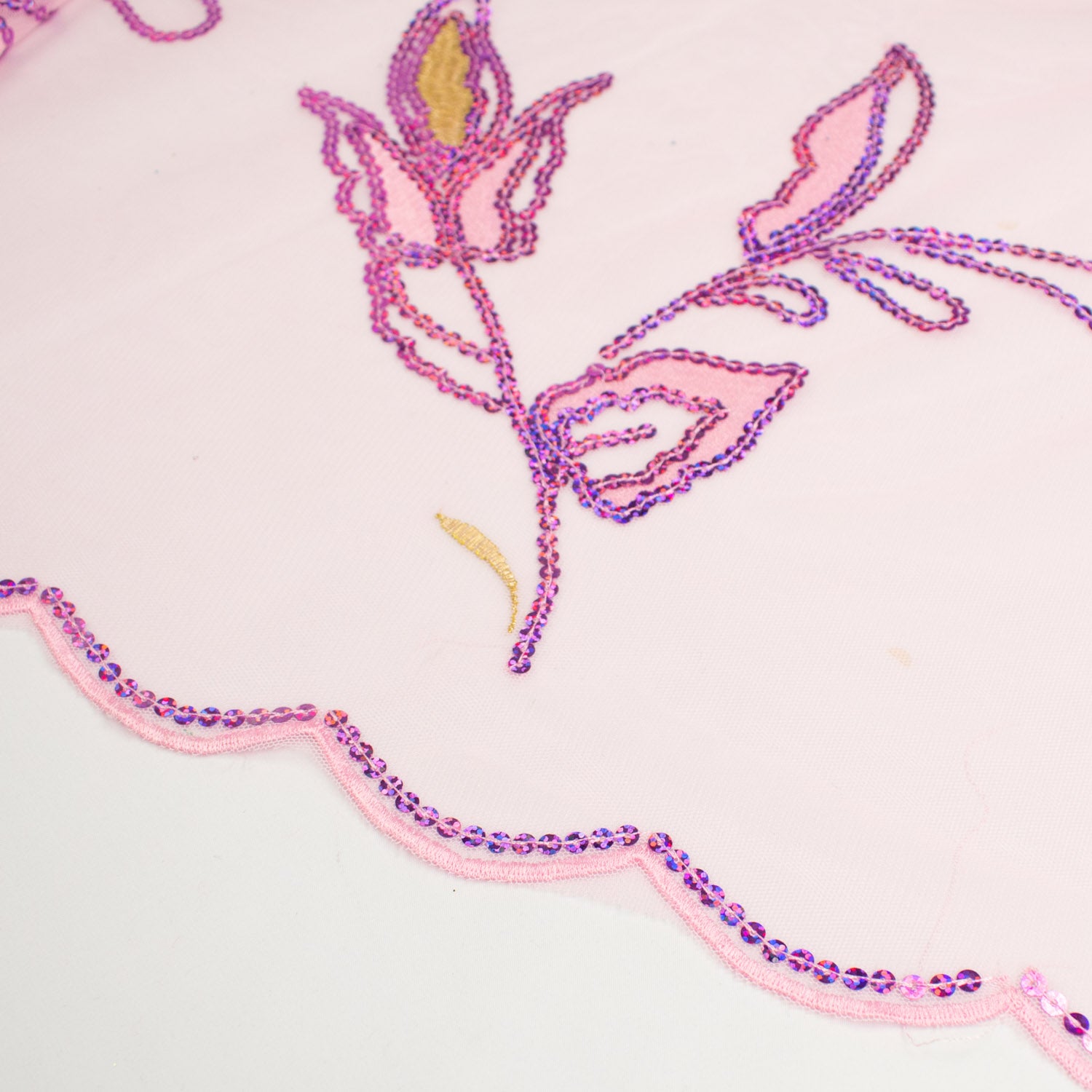 Light Sequin Tulle Lace Design-1