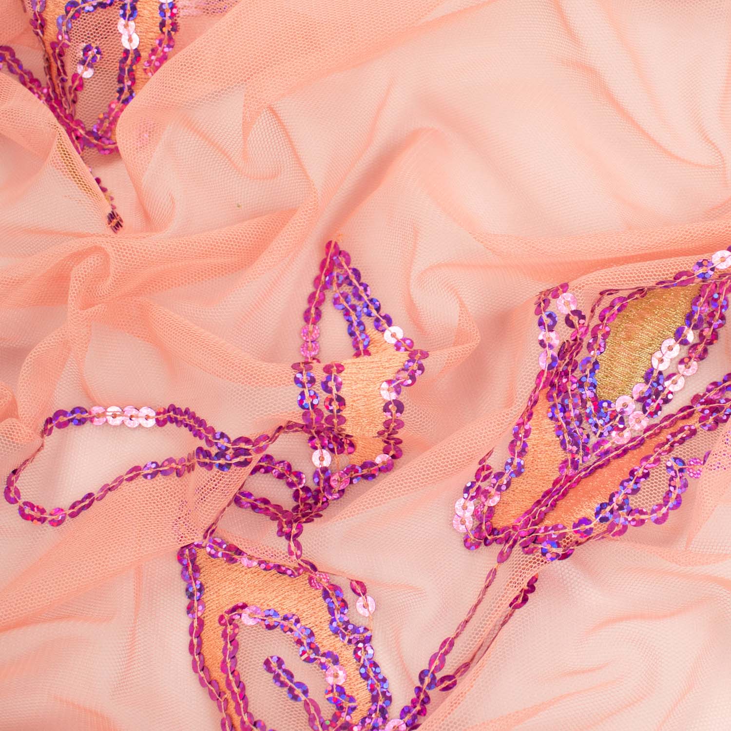 Light Sequin Tulle Lace Design-1