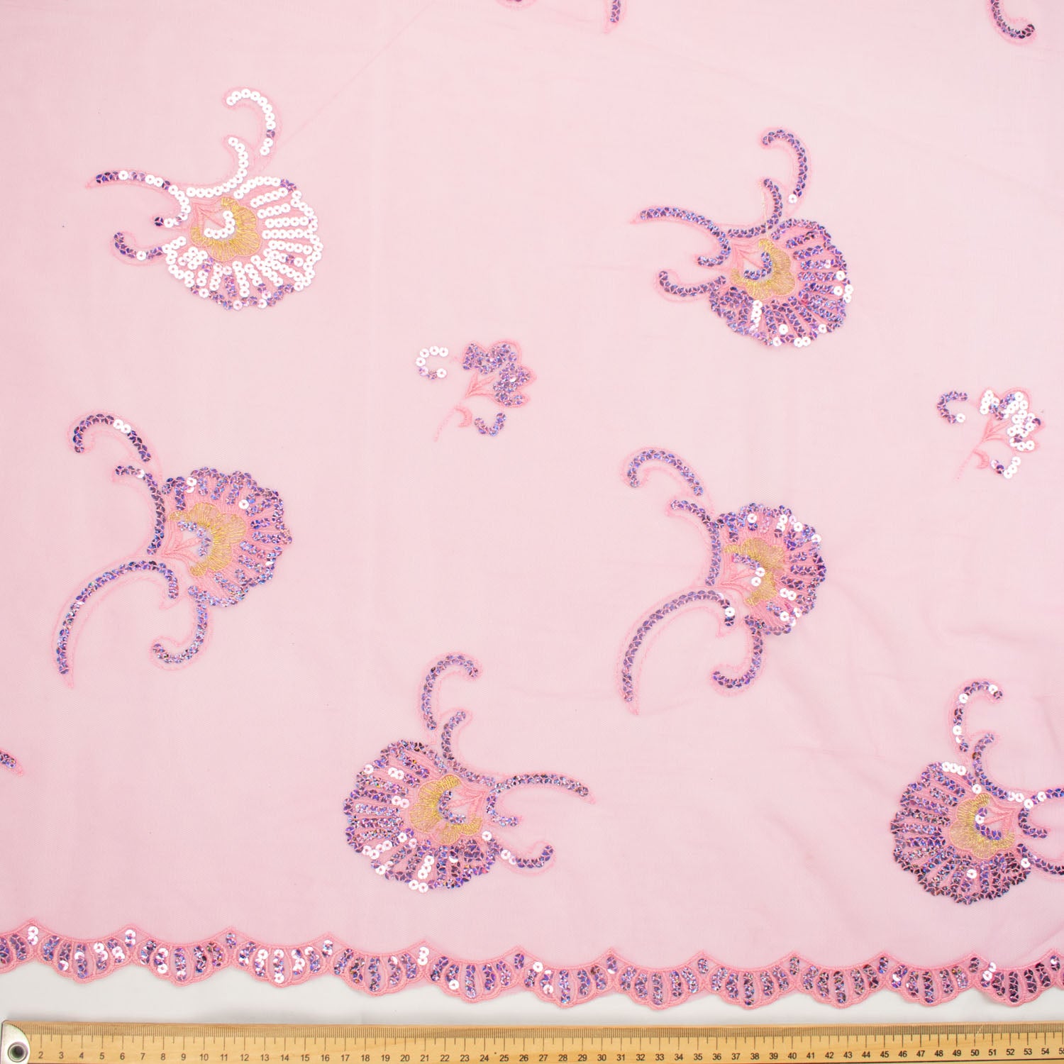 Light Sequin Tulle Lace Design-9