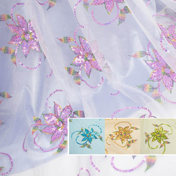 Light Sequin Tulle Lace Design-6