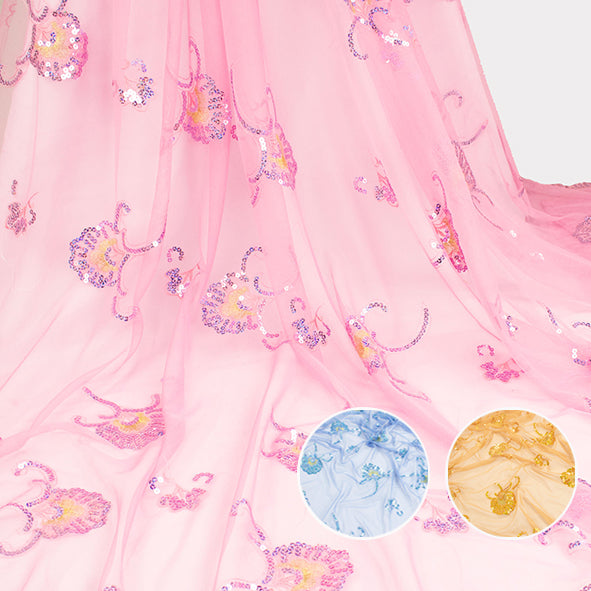 Light Sequin Tulle Lace Design-9