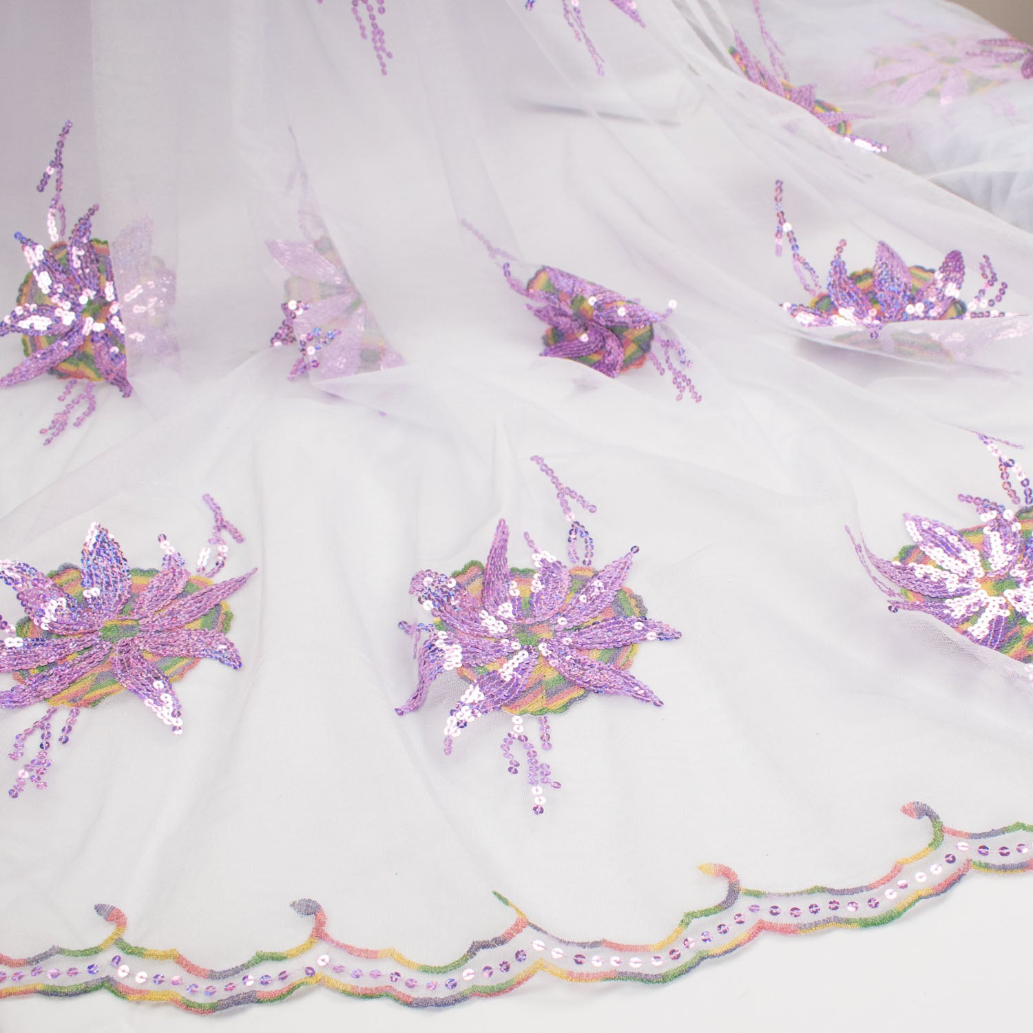 Light Sequin Tulle Lace Design-5