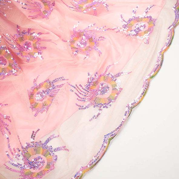 Light Sequin Tulle Lace Design-7