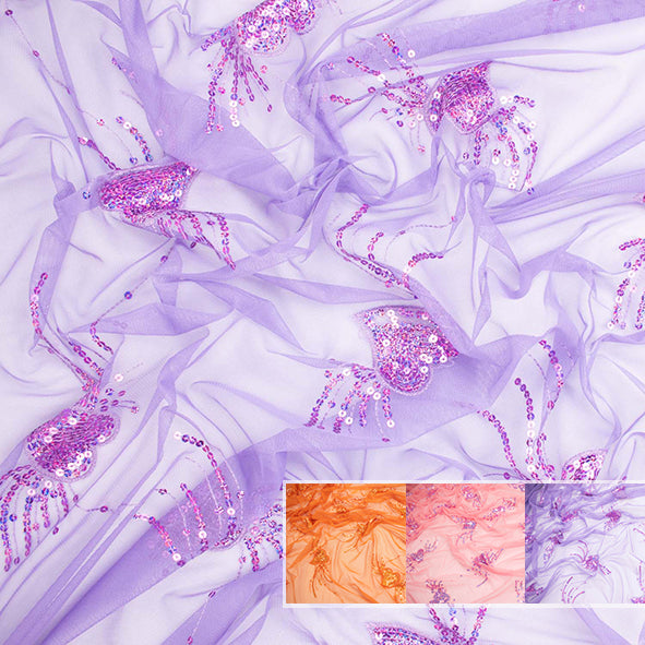 Light Sequin Tulle Lace Design-11