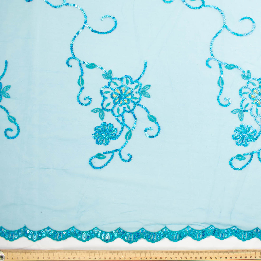 Light Sequin Tulle Lace Design-12