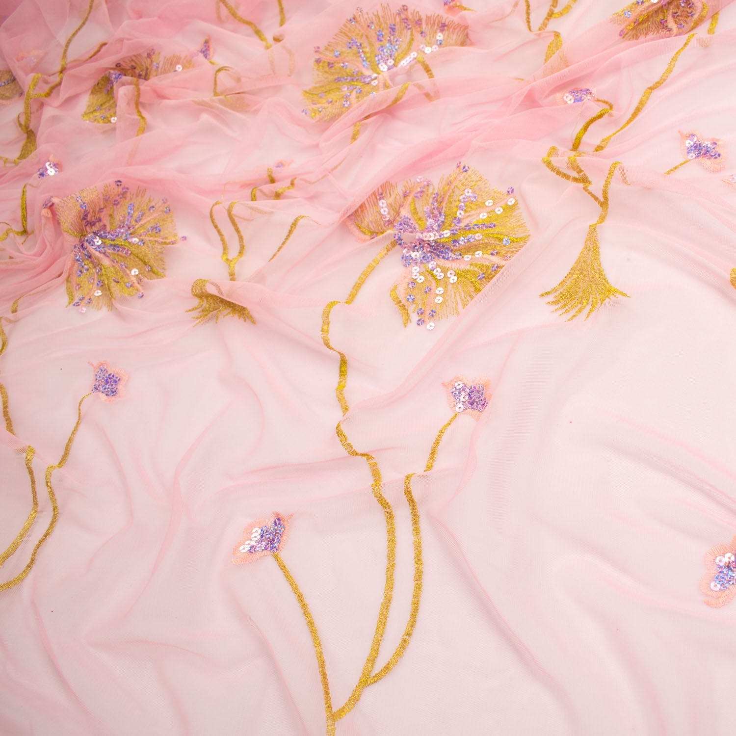 Light Sequin Tulle Lace Design-10