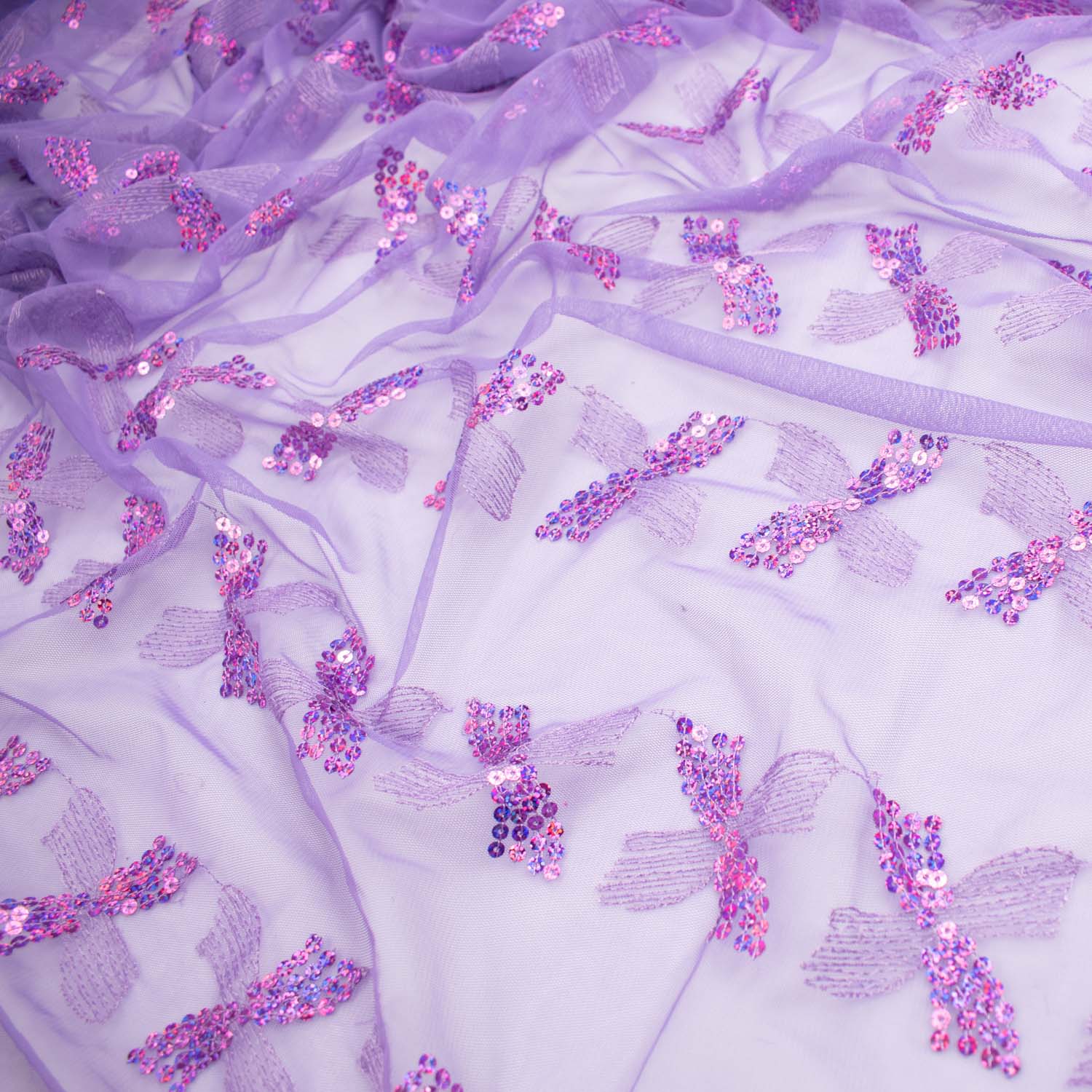 Light Sequin Tulle Lace Design-15