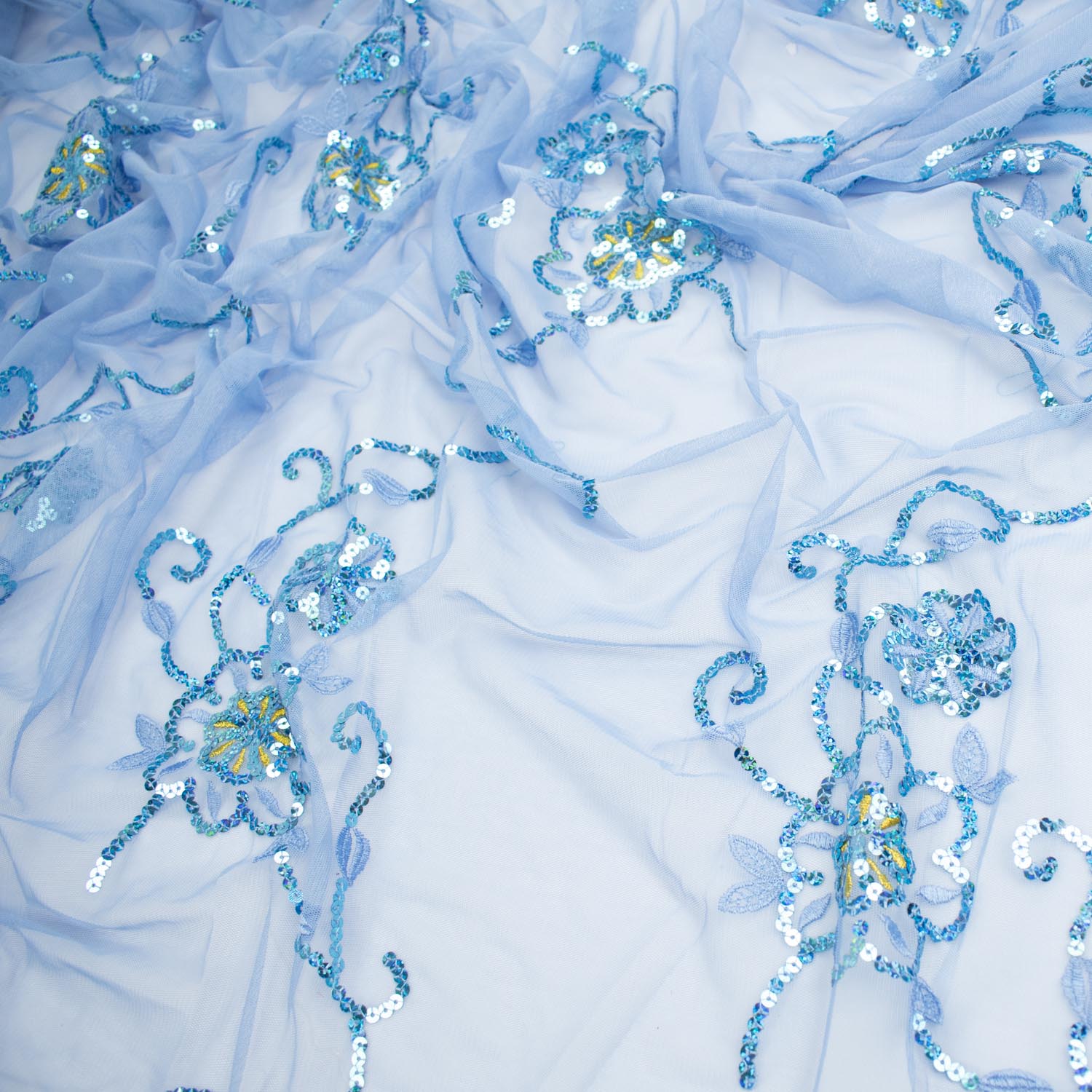 Light Sequin Tulle Lace Design-12