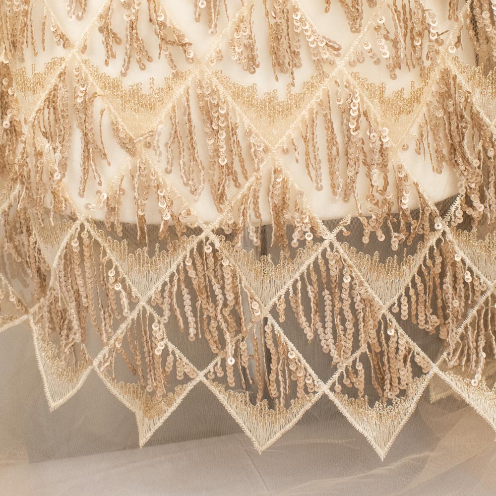 Sequin Fringing Lace