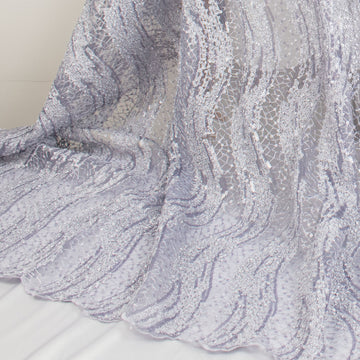 Sequin Boucle Lace Lilac