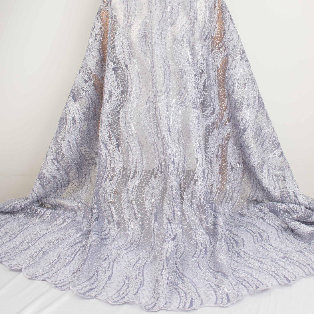 Sequin Boucle Lace Lilac