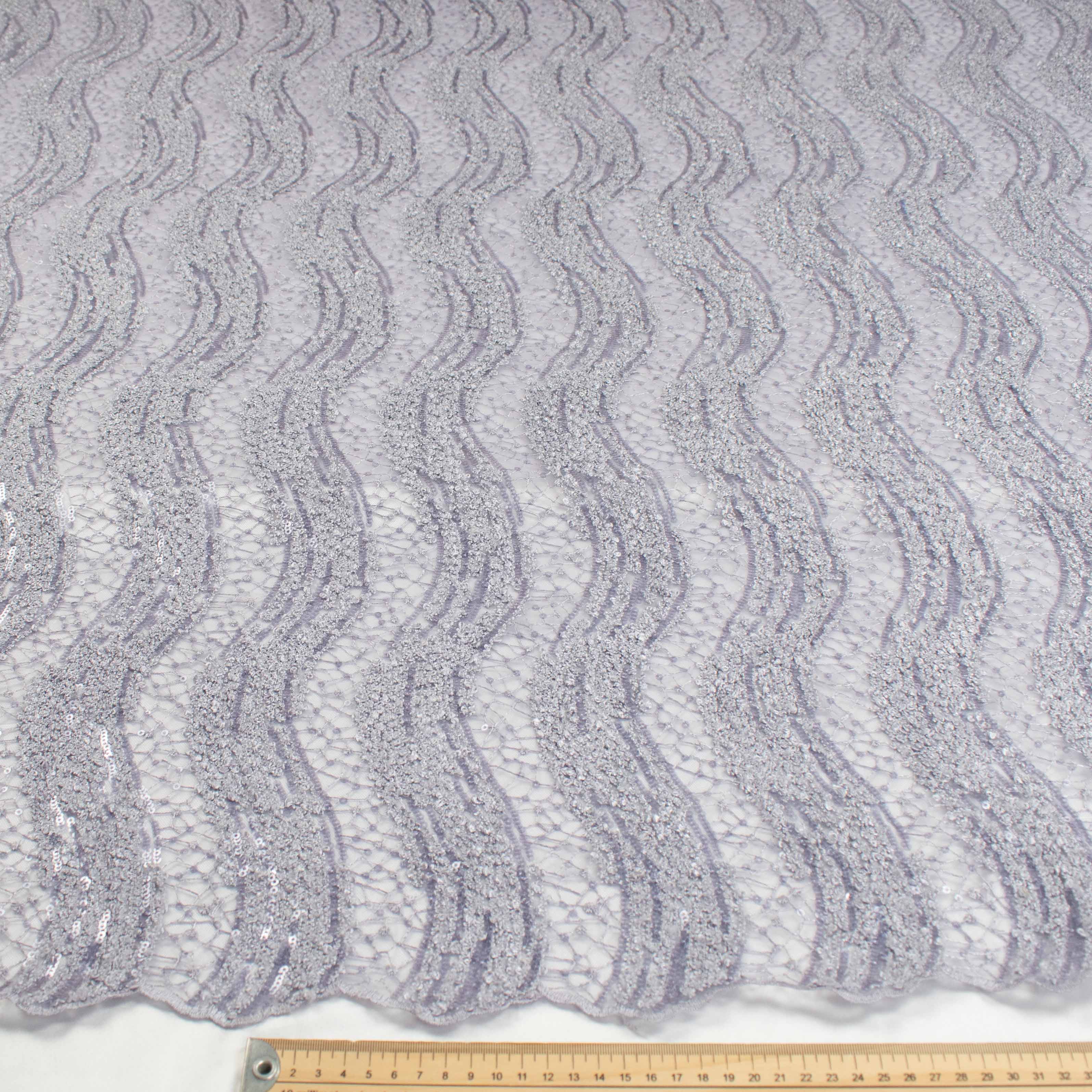 Sequin Boucle Lace Lilac