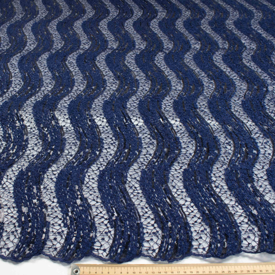 Sequin Boucle Lace Royal Blue