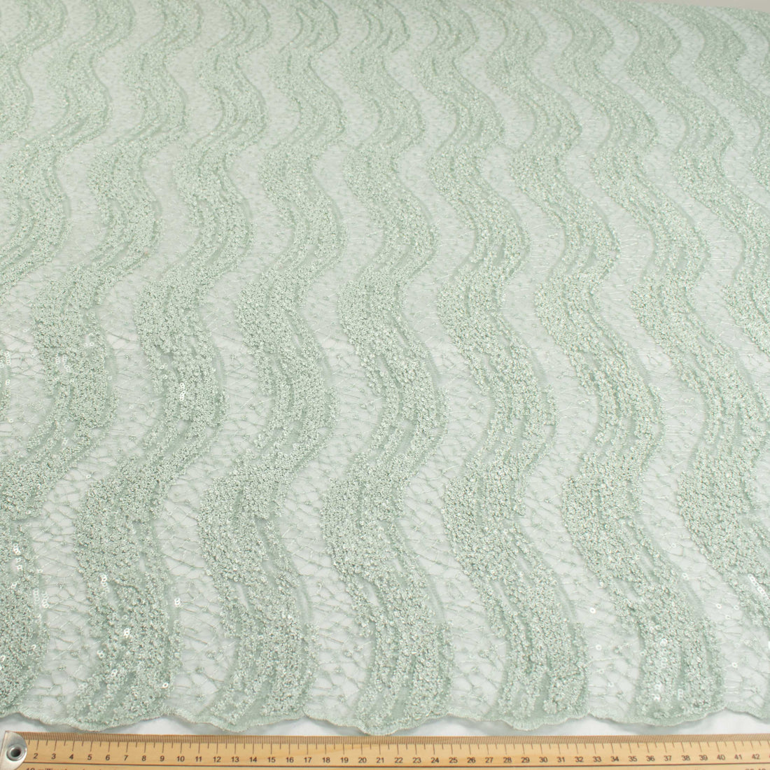 Sequin Boucle Lace Sage