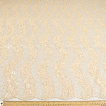 Sequin Boucle Lace Cream