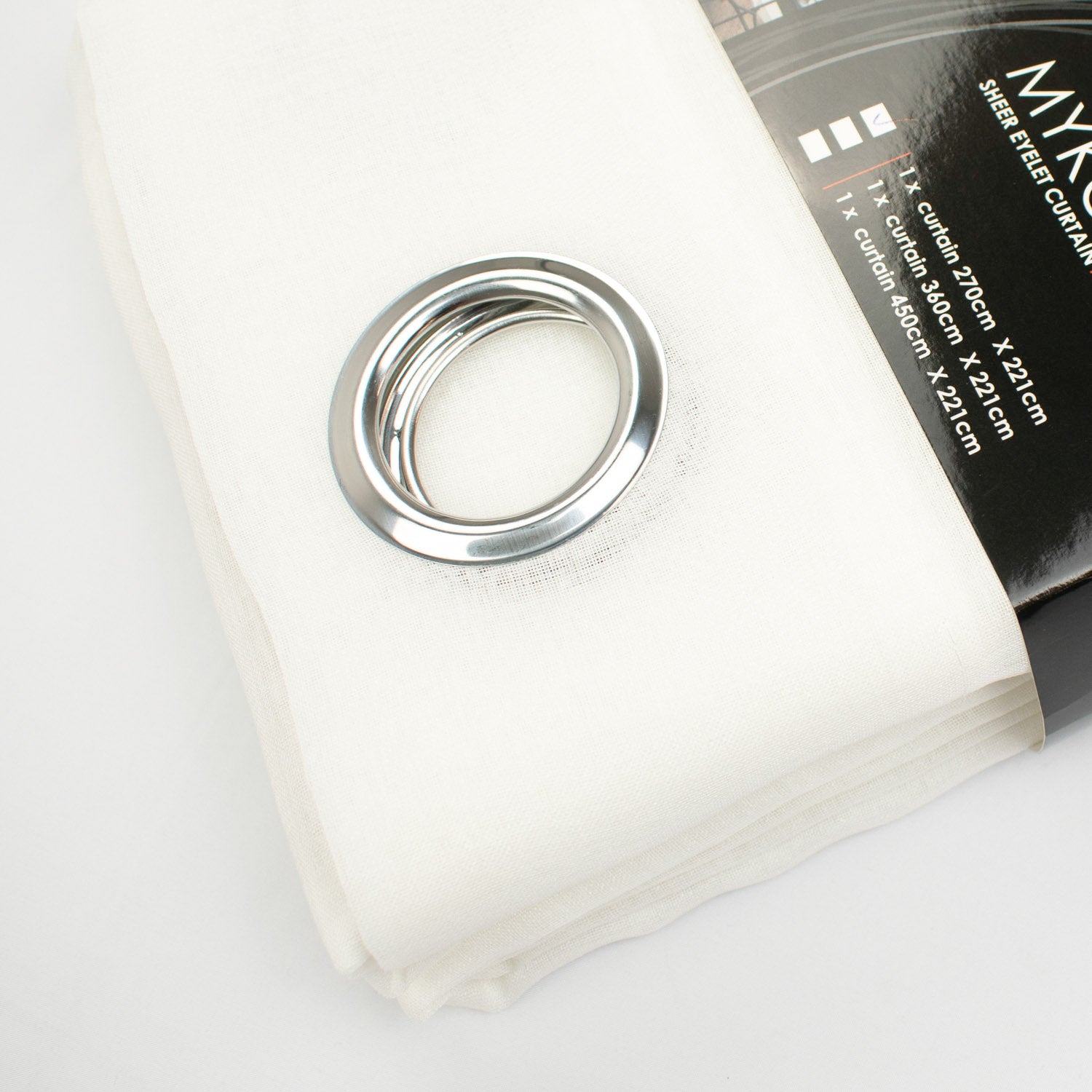 Eyelet Ring Top Sheer Curtain Design-MYKONOS