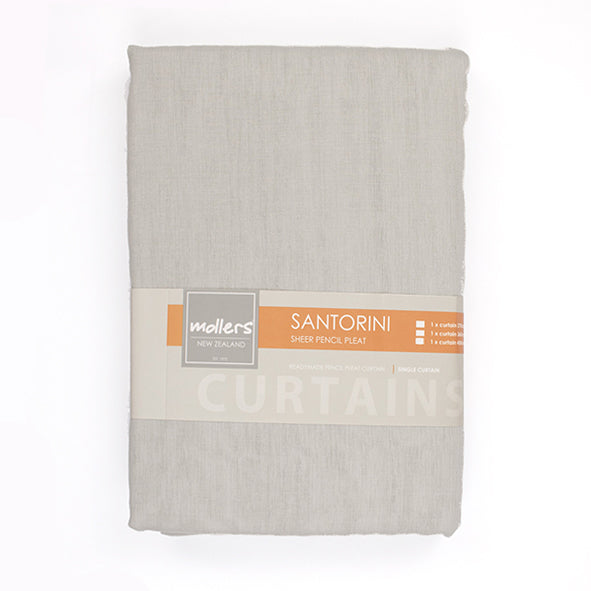 Pencil Pleat Sheer Curtain Design-Santorini
