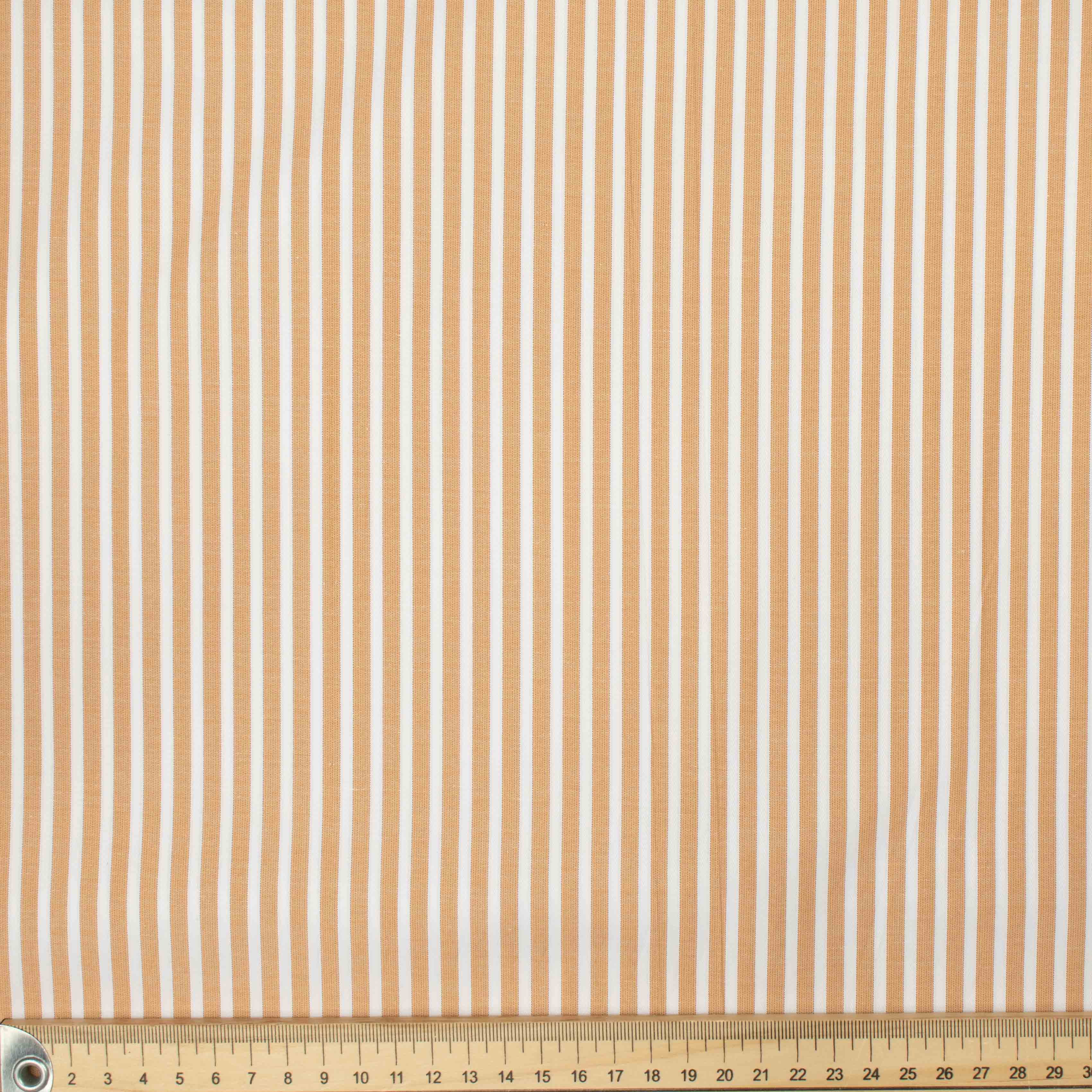 Stripe Shirting Design-18 Camel & White