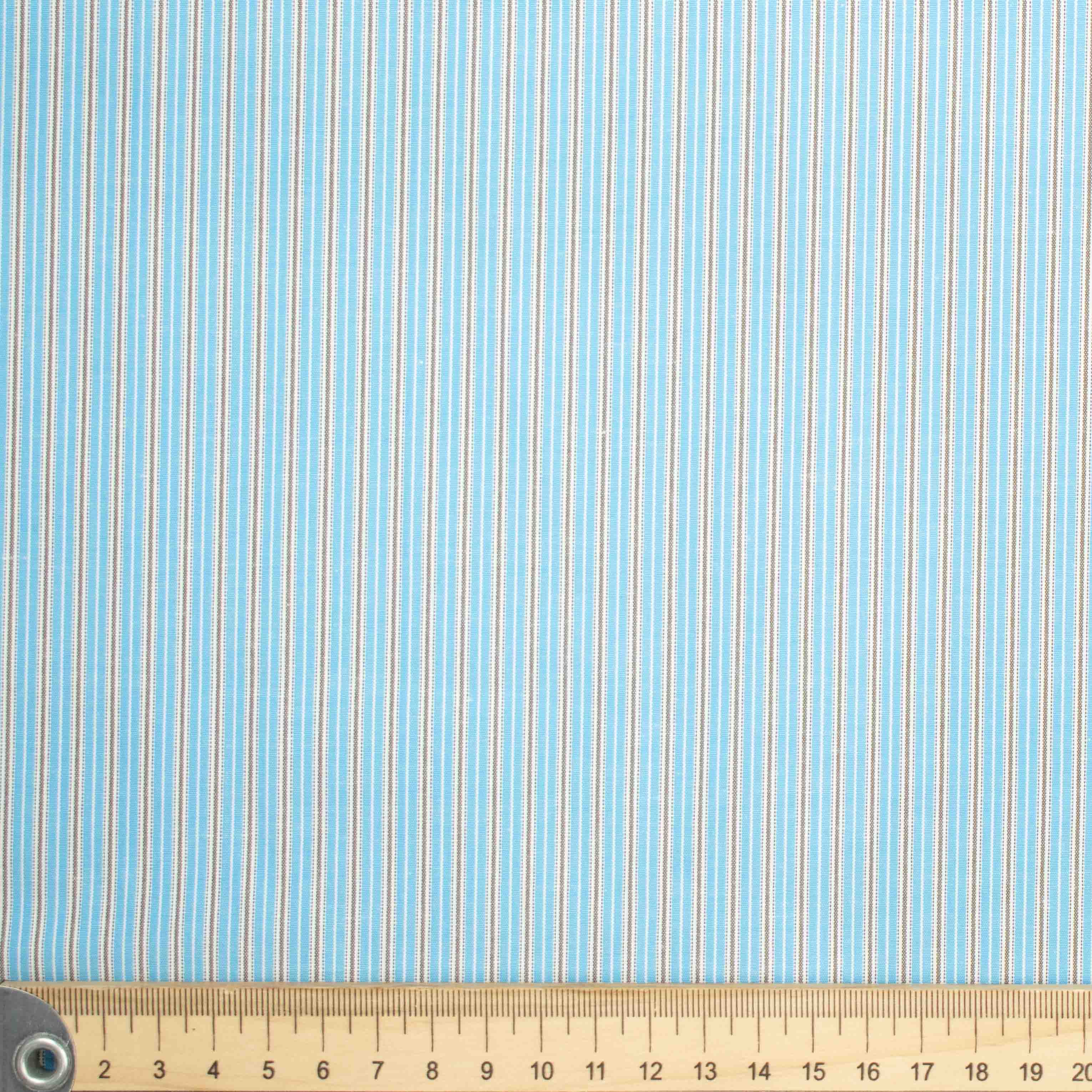 Stripe Shirting Design-30 Blue & Black