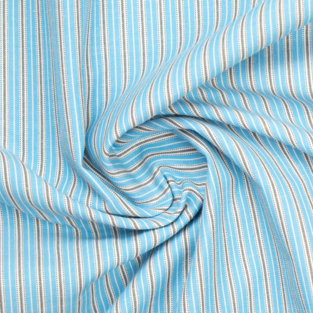 Stripe Shirting Design-30 Blue & Black