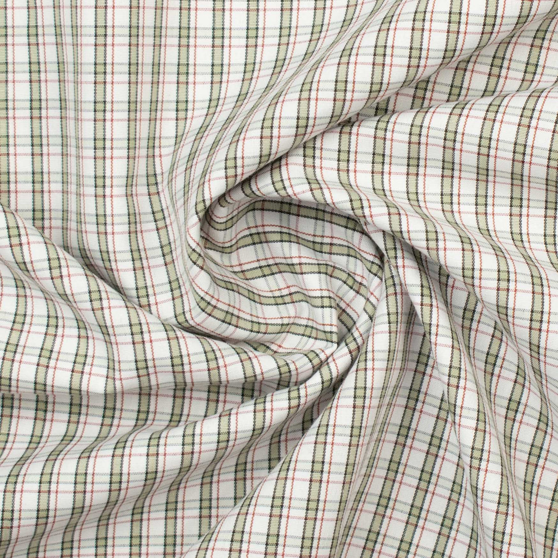 Check Shirting Design-8 Sage & Red