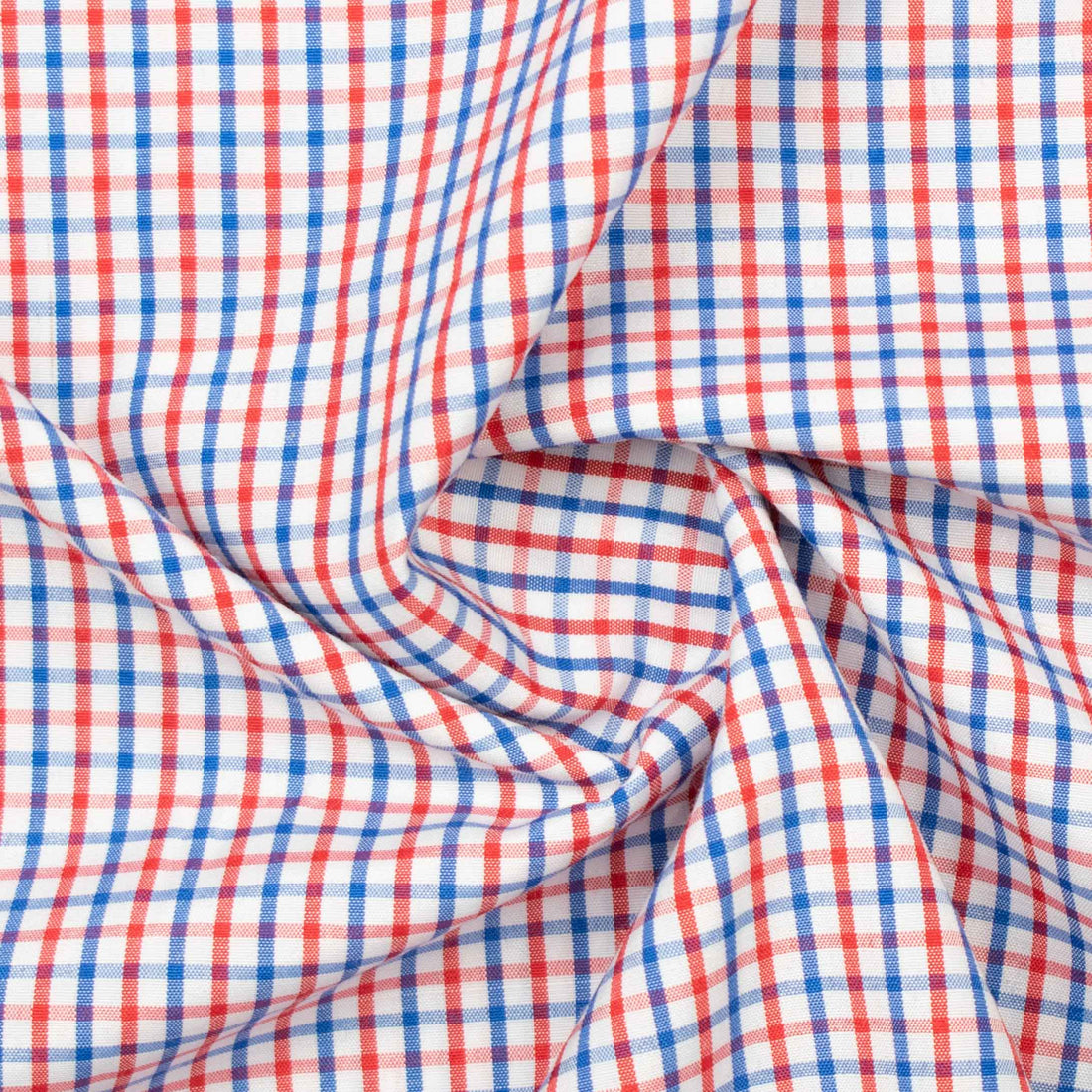 Check Shirting Design-10 Red & Blue