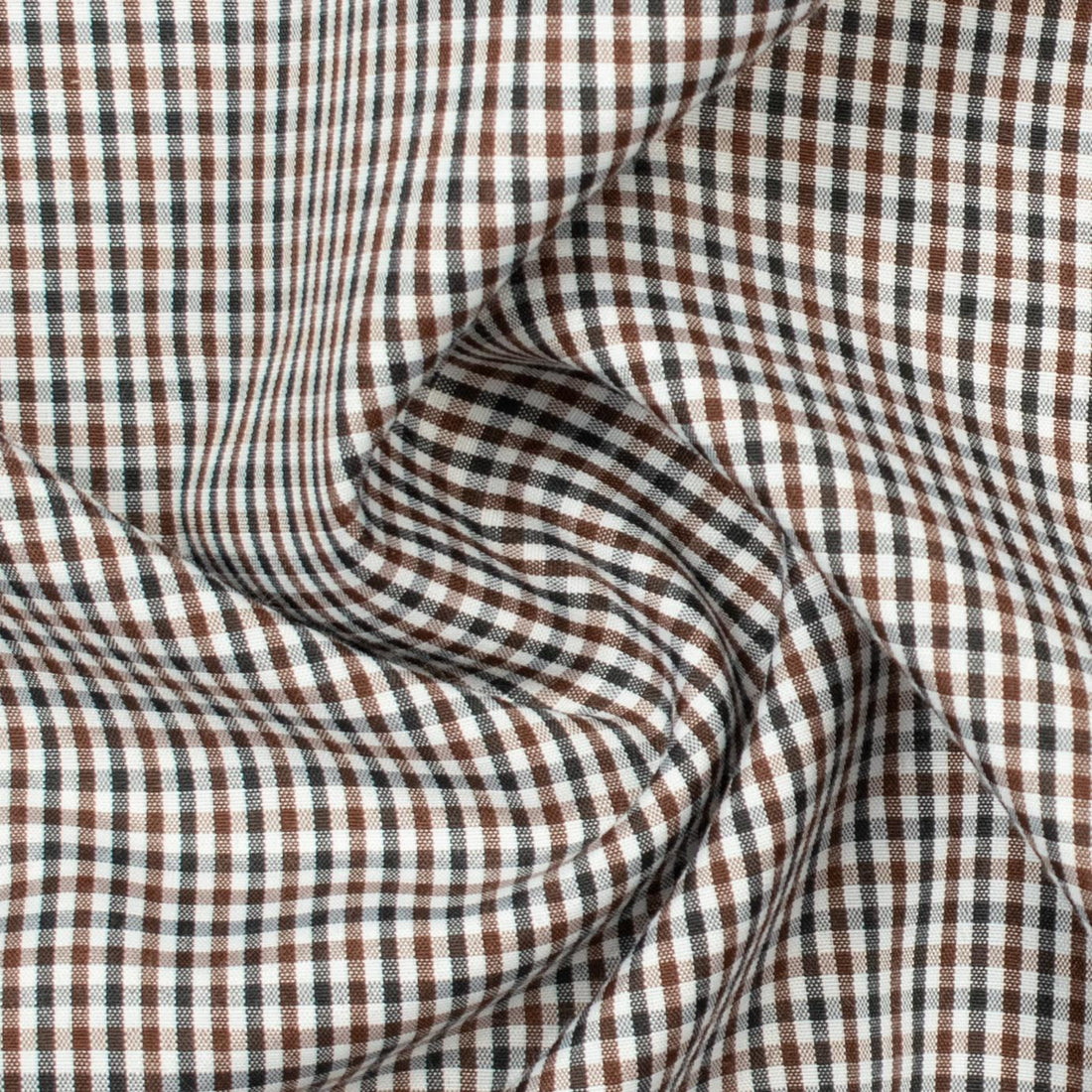 Check Shirting Design-12 Brown & Black