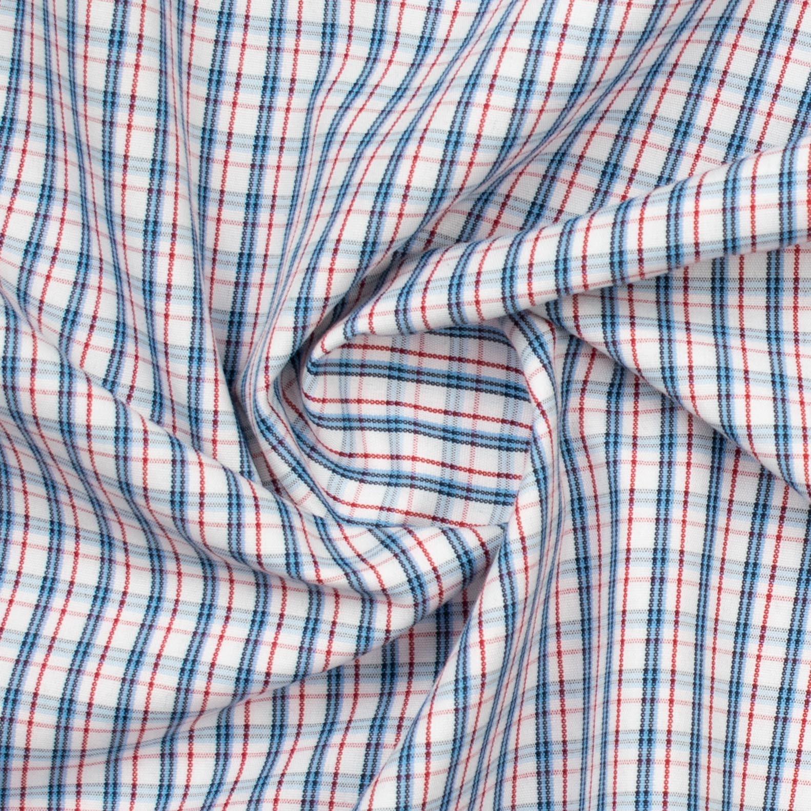 Check Shirting Design-13 Blue & Red