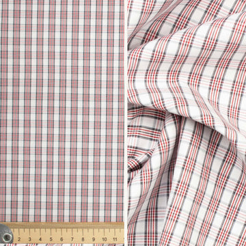 Check Shirting Design-14 Red & Grey