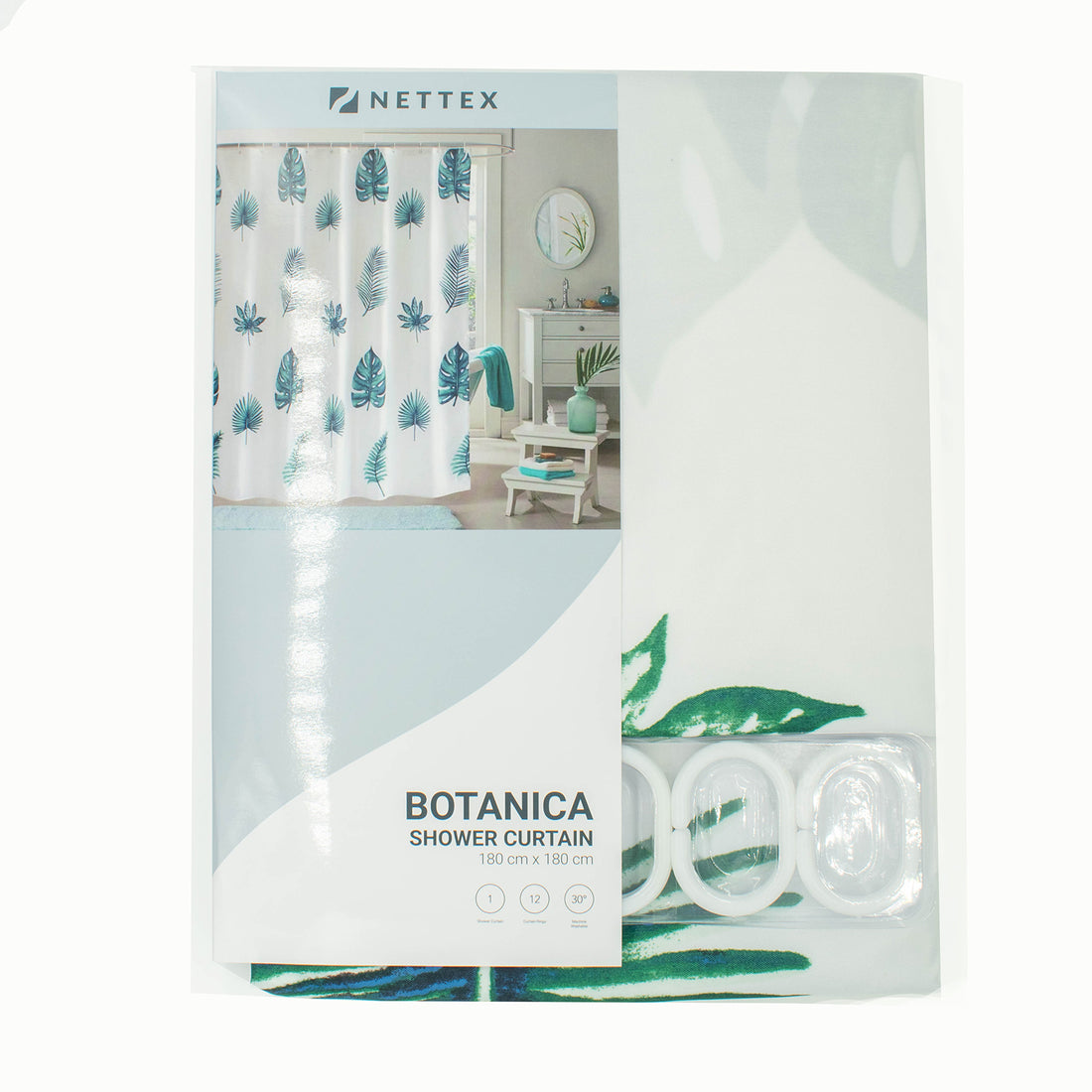 Shower Curtain Design-Botanica 180CM X 180CM