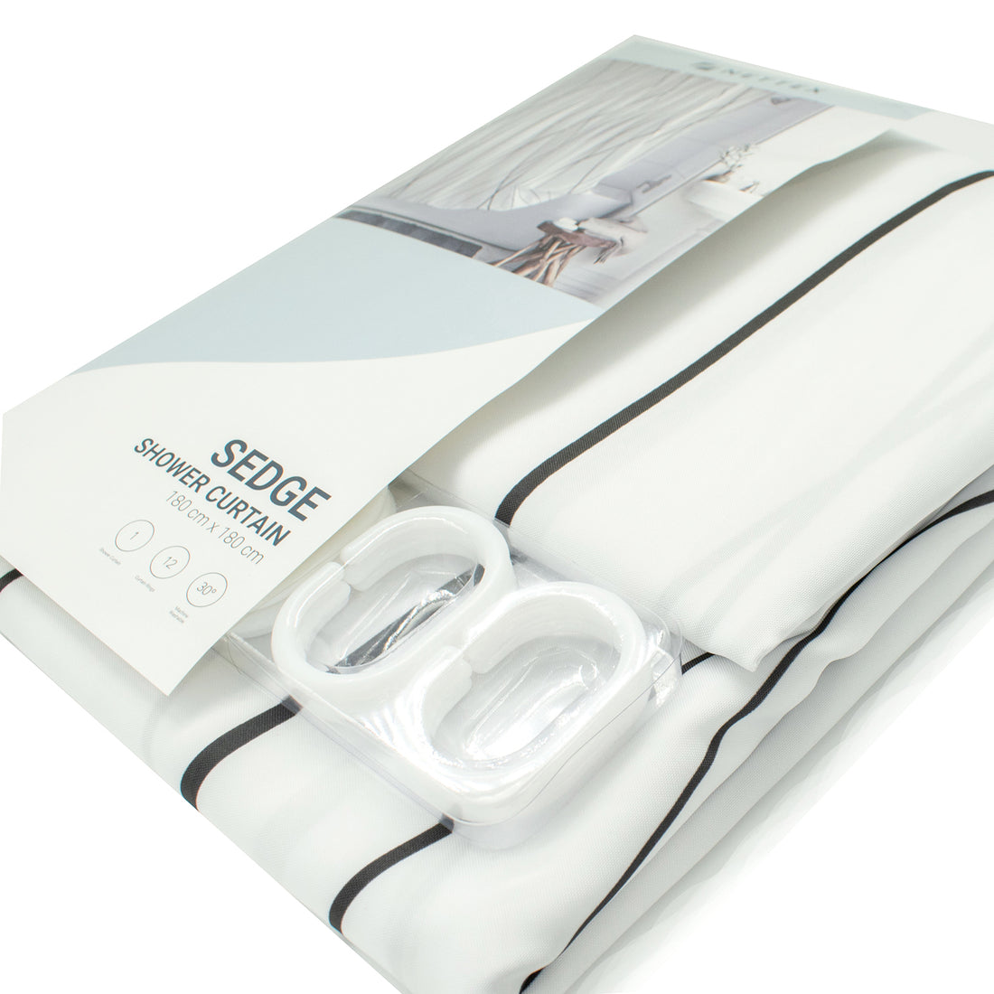 Shower Curtain Design-Sedge 180CM X 180CM