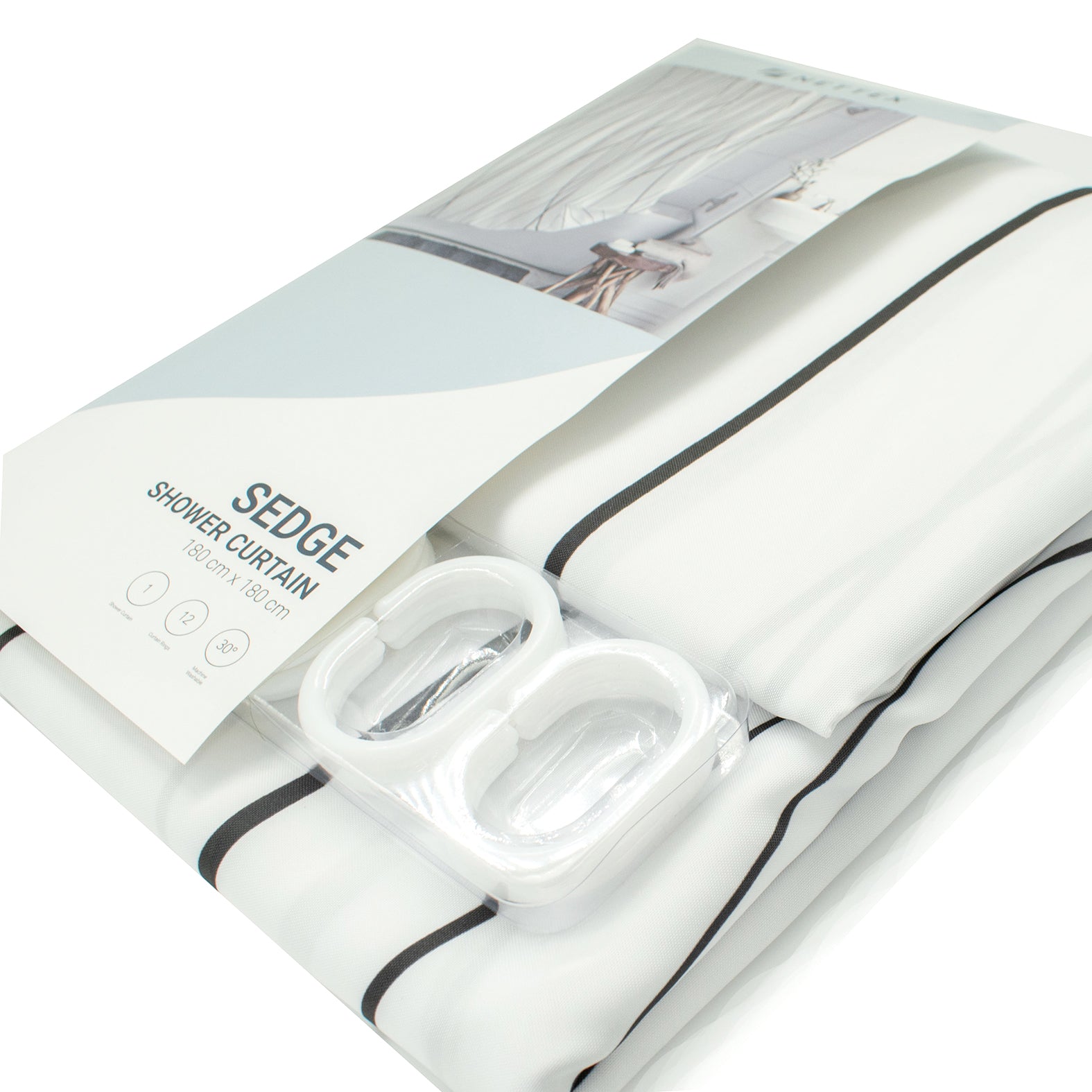 Shower Curtain Design-Sedge 180CM X 180CM