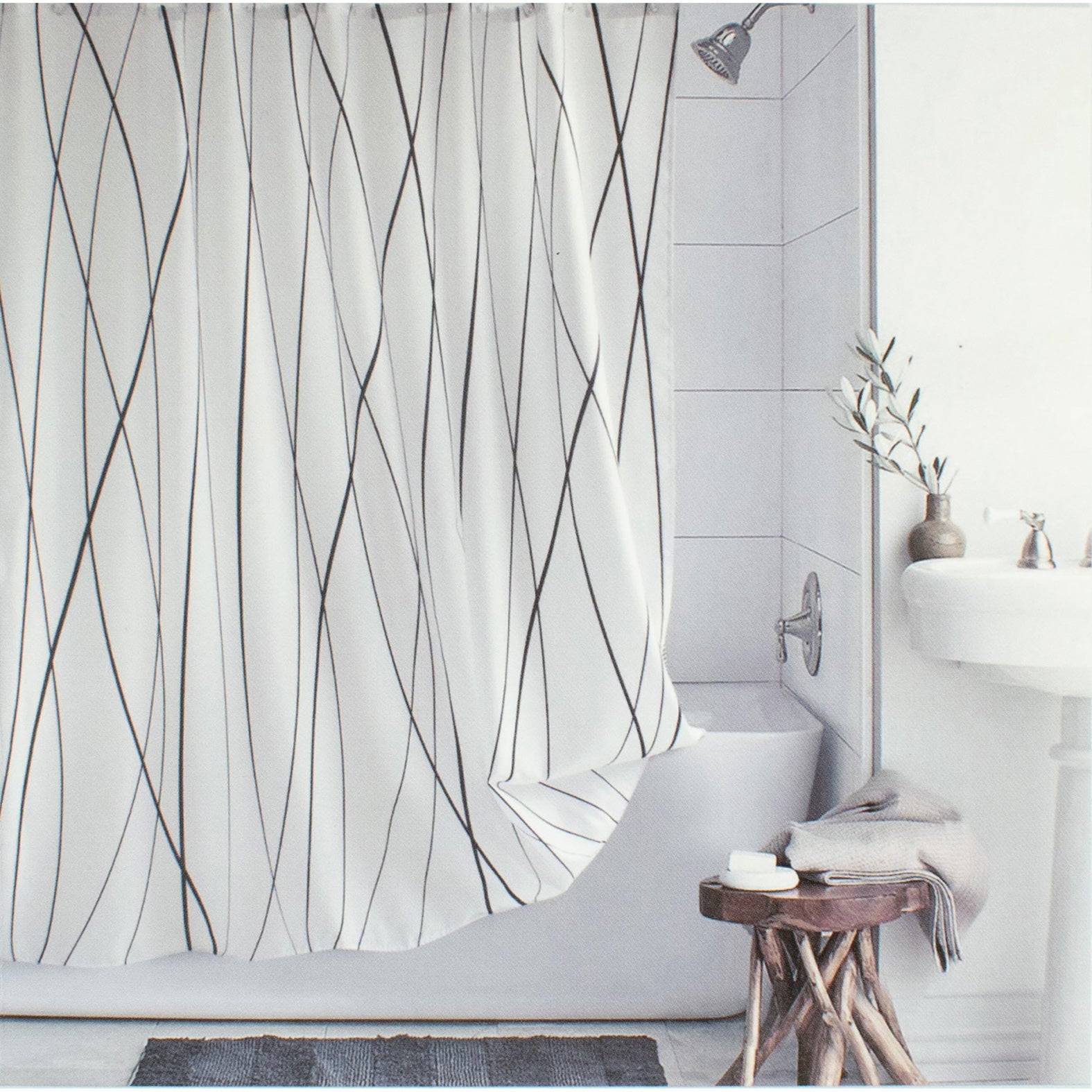 Shower Curtain Design-Sedge 180CM X 180CM