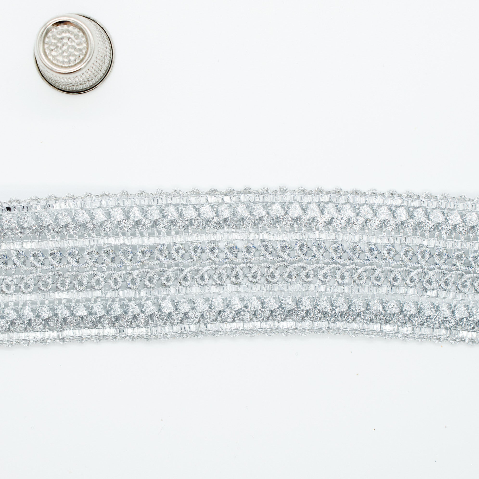 Sparkly Metallic Braid Trim