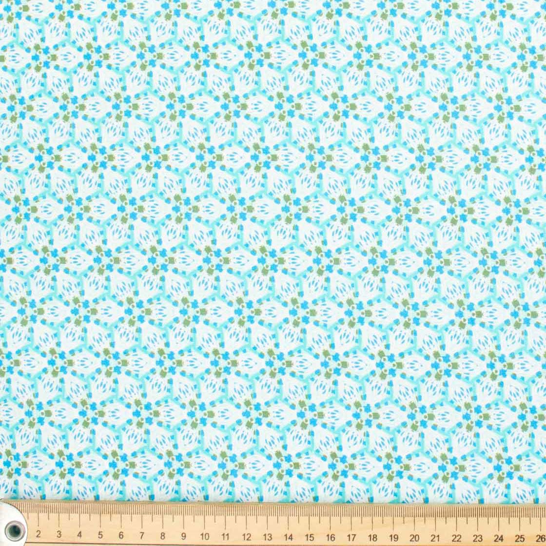 Spring Blooms Collection #04 Blue Floral Cotton Prints