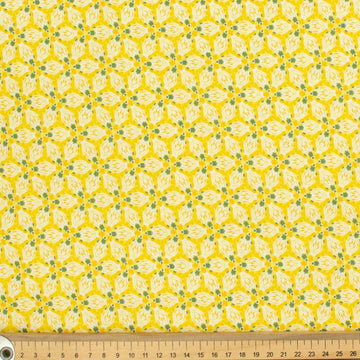 Spring Blooms Collection #03 Yellow Floral Cotton Prints