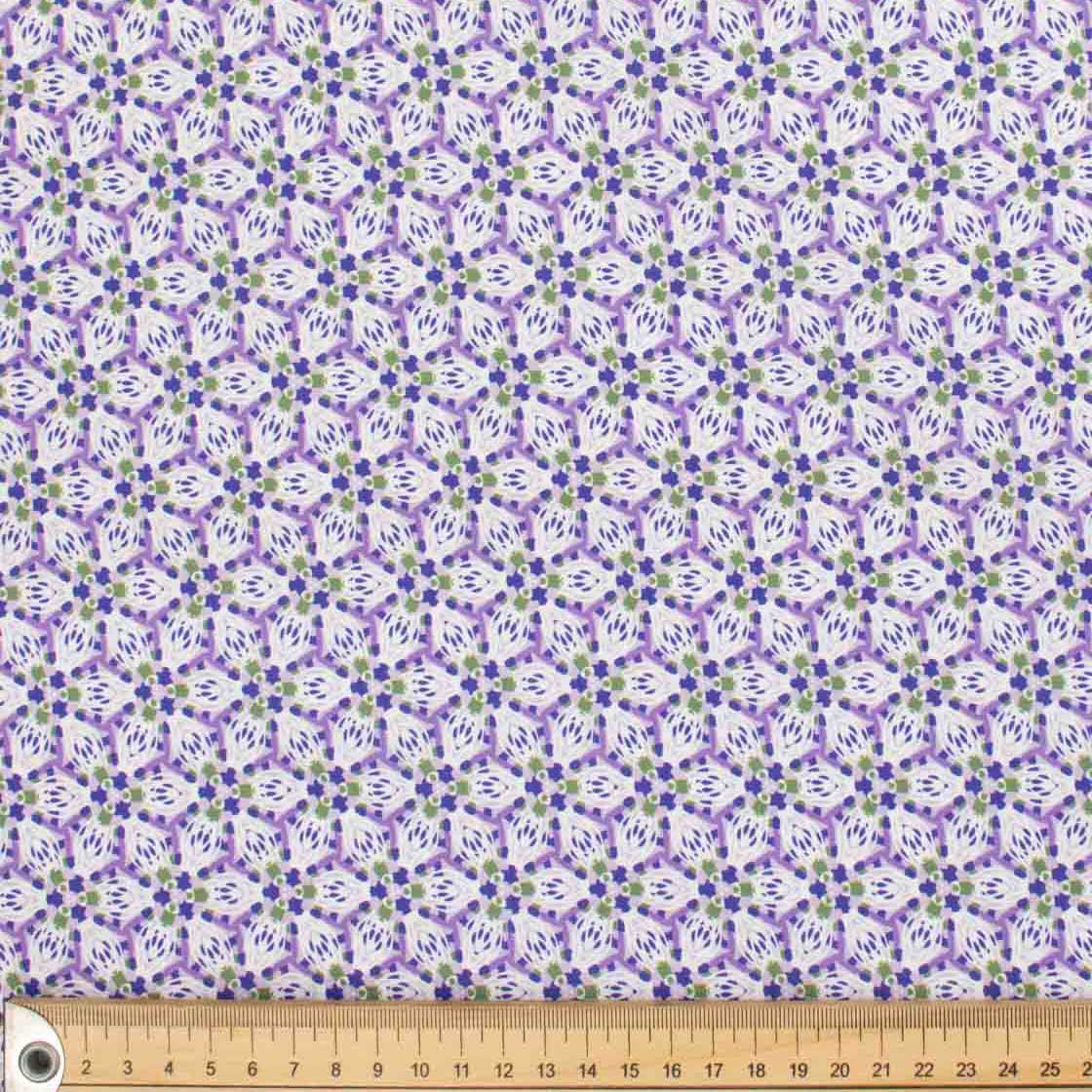 Spring Blooms Collection #02 Purple Floral Cotton Prints