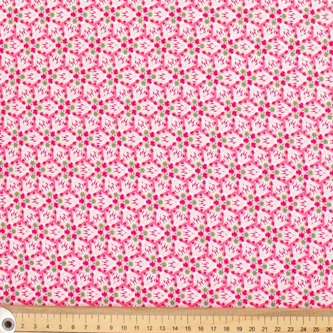 Spring Blooms Collection #01 Pink Floral Cotton Prints