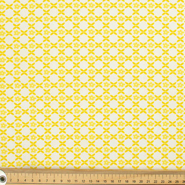Spring Blooms Collection #19 Yellow Geometric Small Flowers Cotton Prints