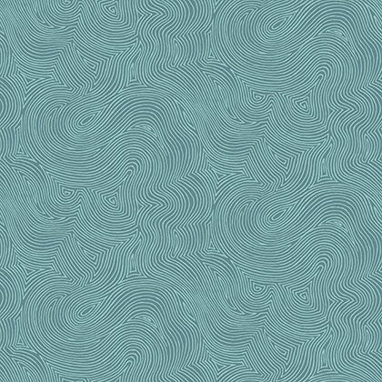 Stof Fabrics Colourflow Green Swirls Cotton Prints