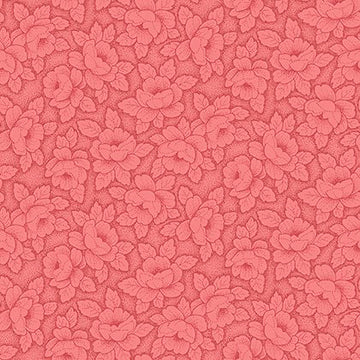 Stof Fabrics Colourflow Pink Flowers with Leaves Cotton Prints