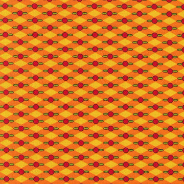 Stof Fabrics Geo Coaster-1 Orange Cotton Prints