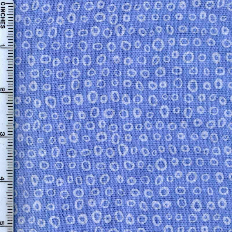 Stof Fabrics Dot Mania Blue Cotton Prints