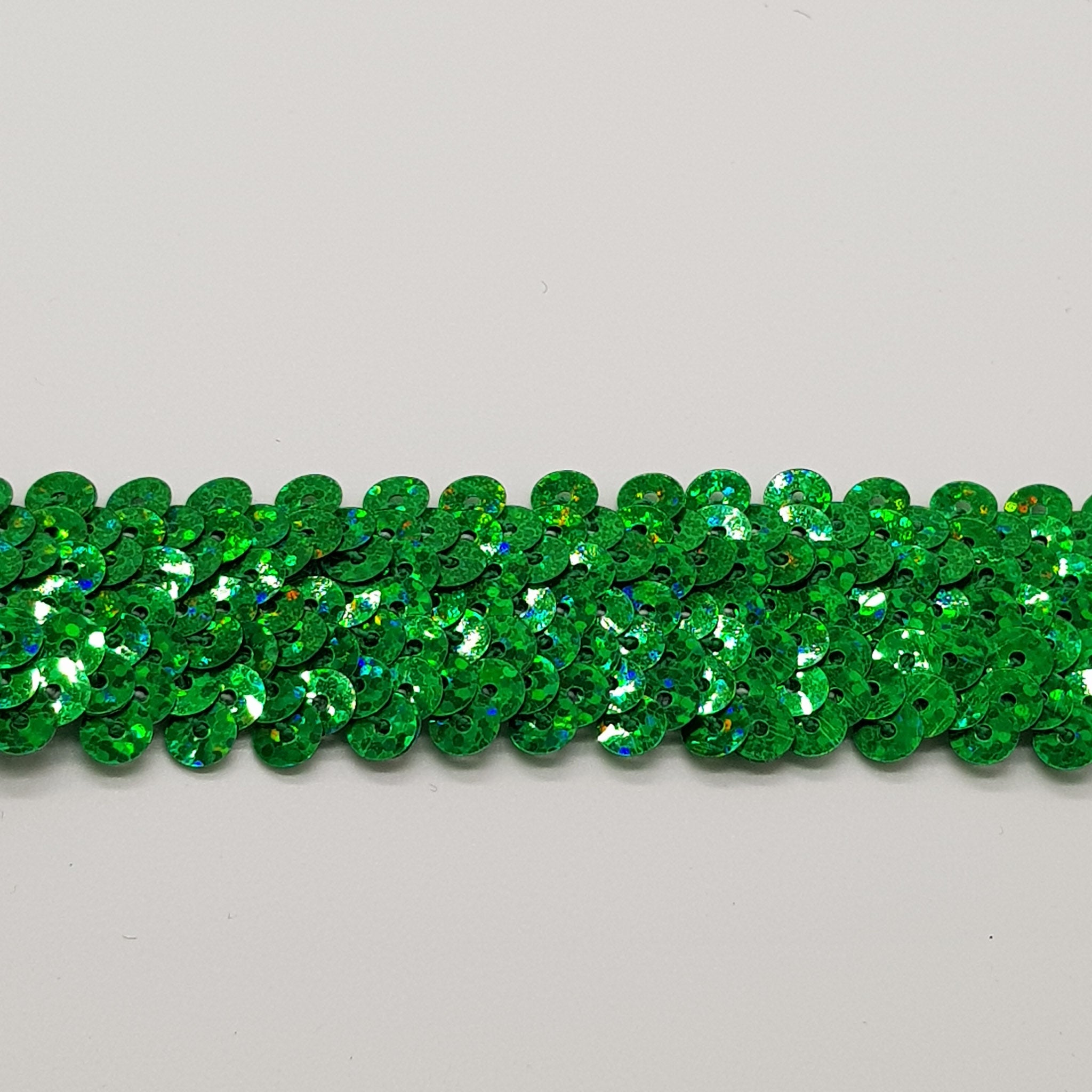 Stretch Sequin Trim 3-Row 30mm