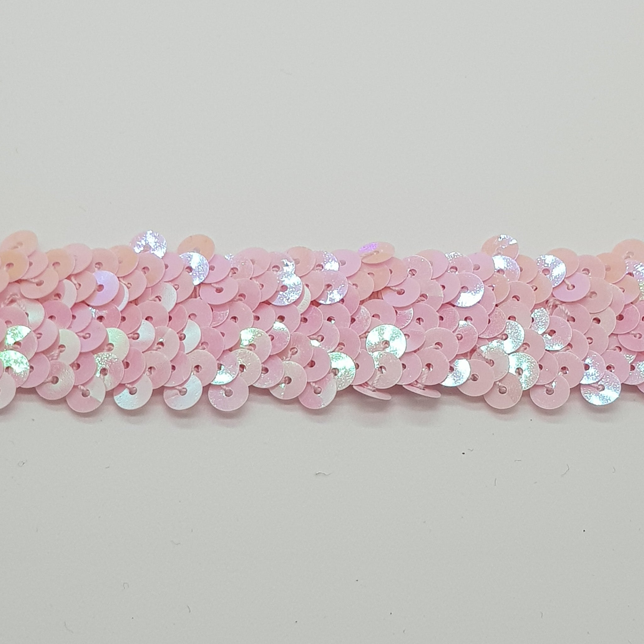 Stretch Sequin Trim 3-Row 30mm