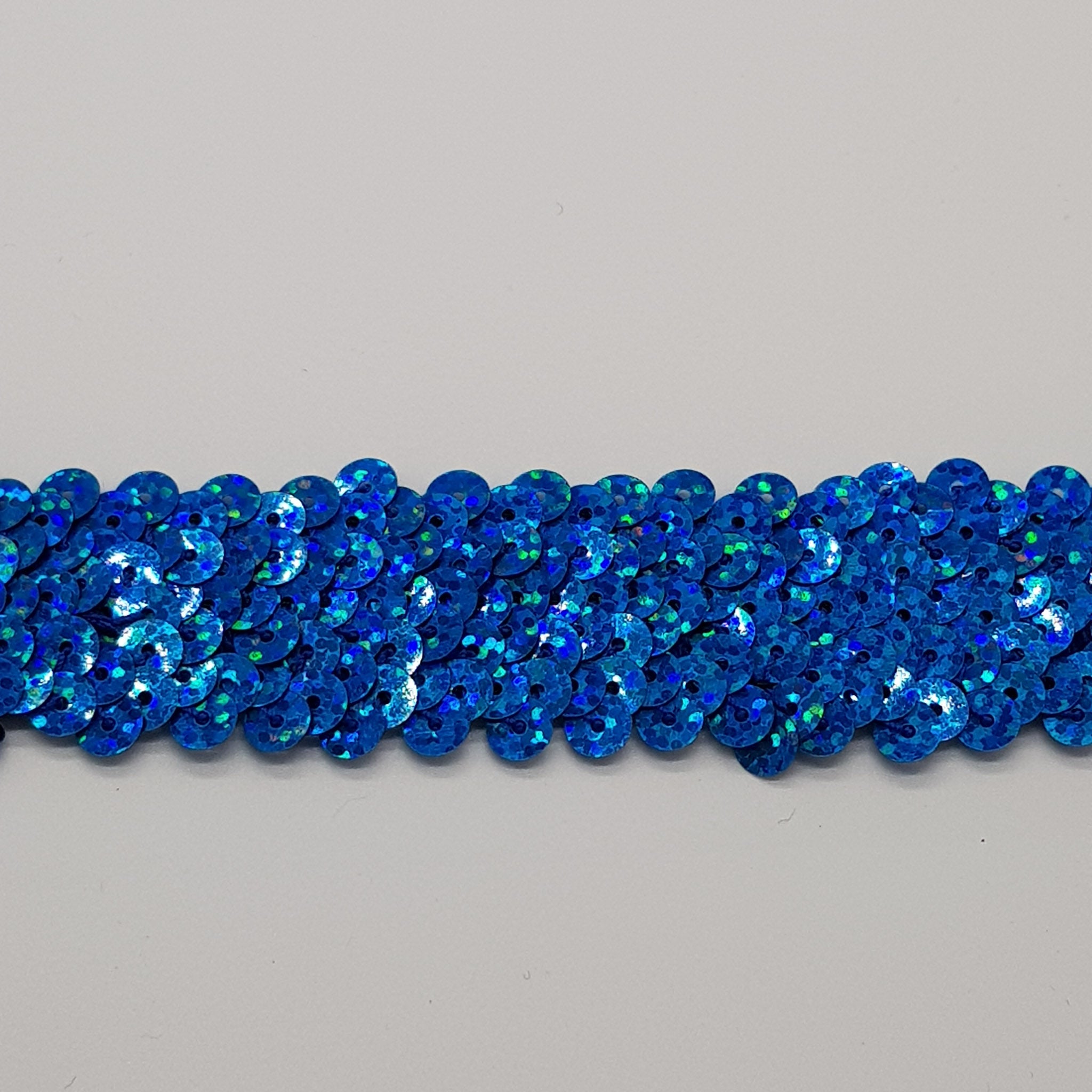 Stretch Sequin Trim 3-Row 30mm