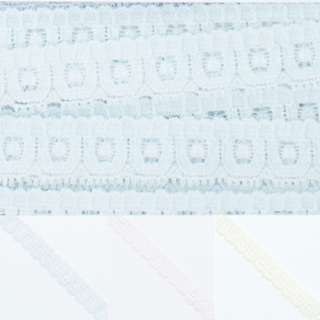 Stretch Lace Trim 15mm Design-81