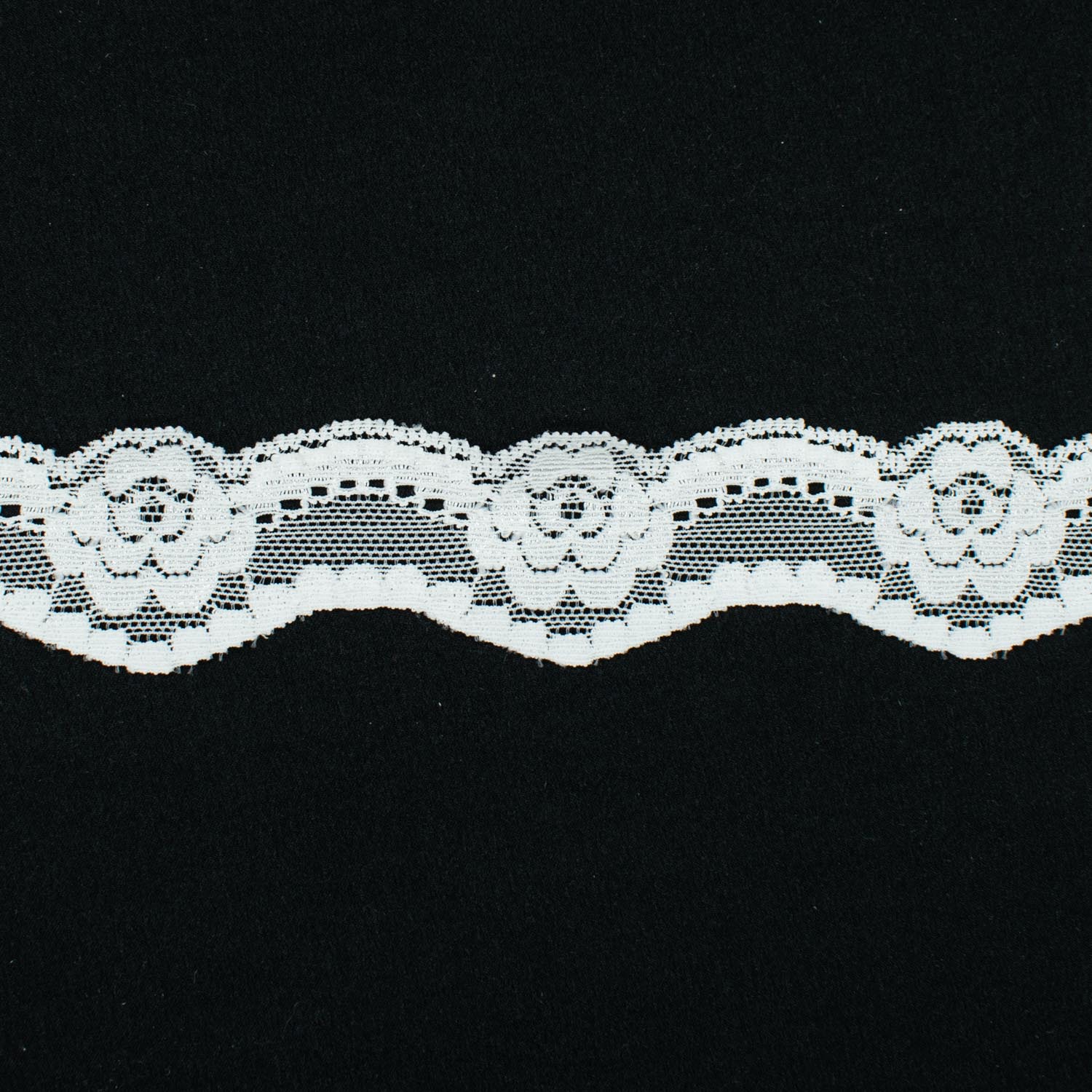 Scalloped Stretch Lace Trim 35mm