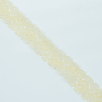 Stretch Lace Trim 30mm Design-N1 Butter Cream