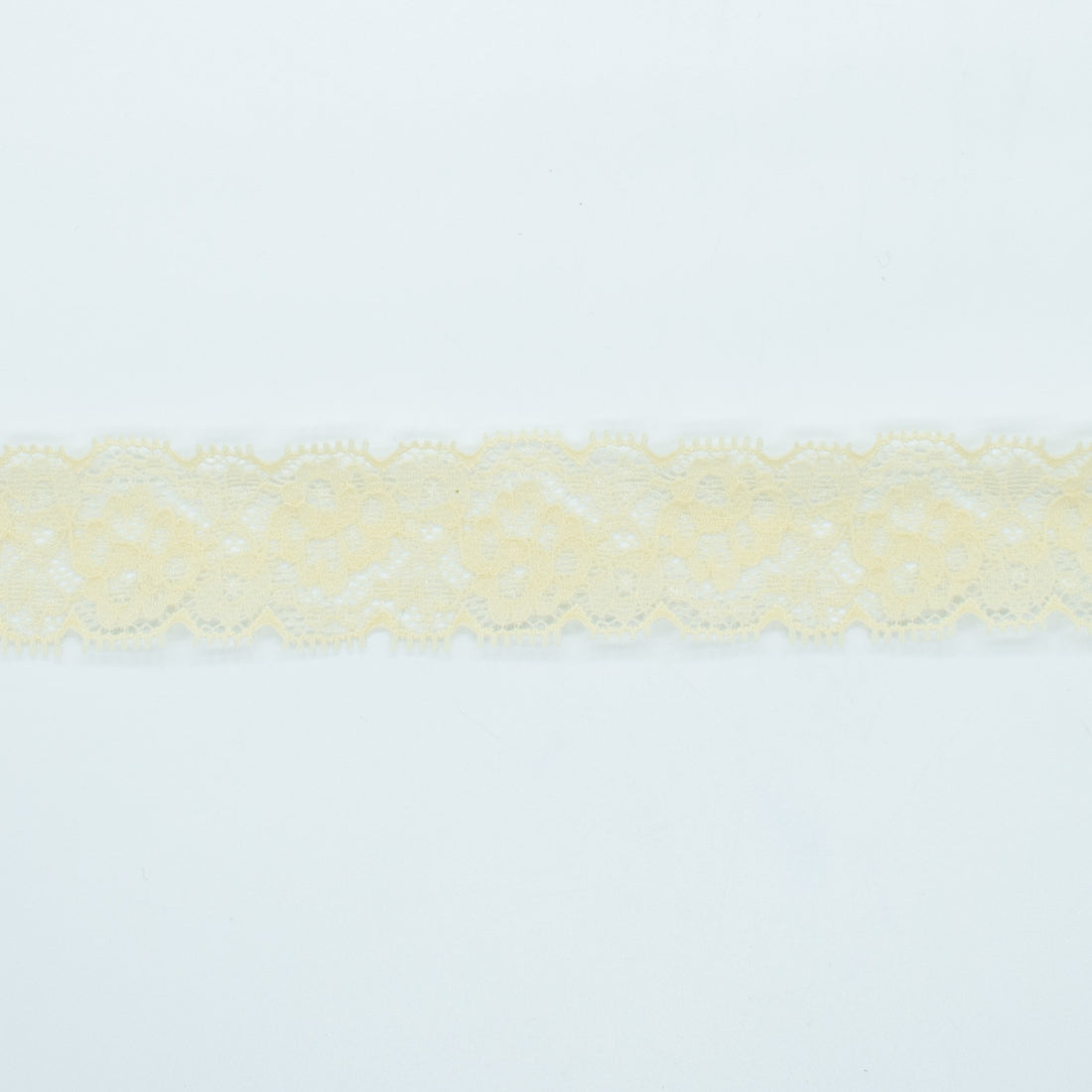 Stretch Lace Trim 30mm Design-N1 Butter Cream